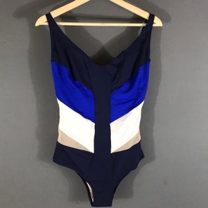 La Perla color block swimsuit one piece